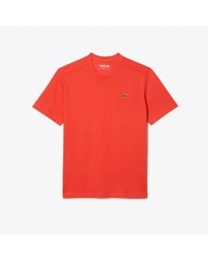 Lacoste Ultra Dry Cotton Sport T-Shirt - Red