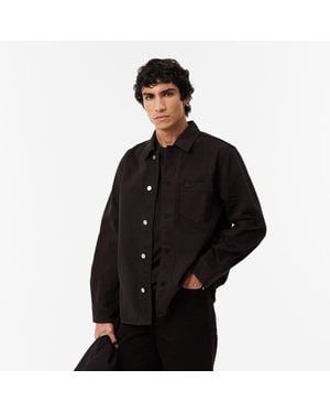 Lacoste Oversized Denim Overshirt - Black