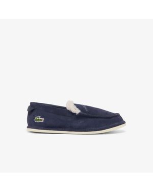 Lacoste Aubrey Suede Slippers - Blue