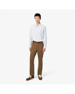 Lacoste Slim Fit Stretch Twill Chino Pants - White