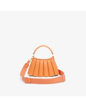 Lacoste Mini Lenglen Leather Bag - Orange