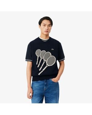 Lacoste Cotton Sweater Vest - Blue