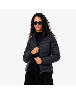 Lacoste Water-Repellent Quilted Puffed Jacket - Black