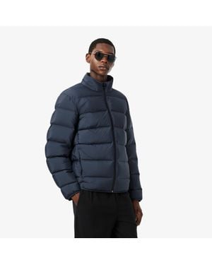 Lacoste Water-Repellent Down Commuter Jacket - Blue