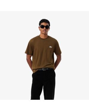 Lacoste Cotton T-Shirt - Brown