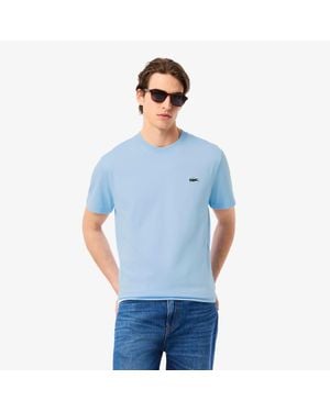 Lacoste Heavy Jersey Landscape Crocodile T-Shirt - Blue