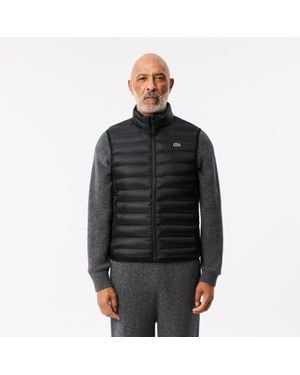 Lacoste Water-Repellent Puffer Vest - Black