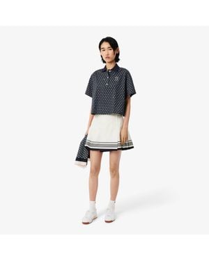 Lacoste Short Pleated Wrap Skirt - Blue