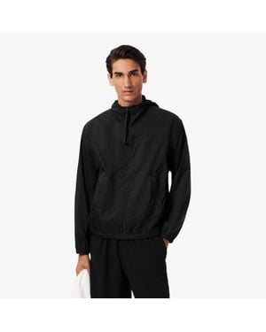 Lacoste Water-Repellent Nylon Jacket - Black