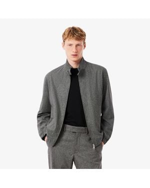 Lacoste Wool Harrington Jacket - Gray