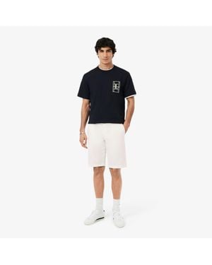 Lacoste Stretch Twill Chino Shorts - Black