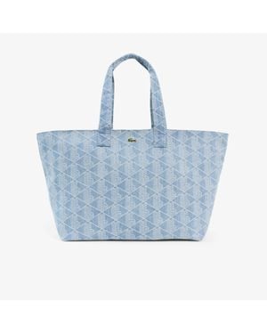 Lacoste Large Neocroc Tote - Blue