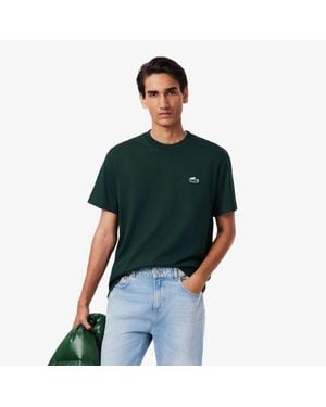 Lacoste Heavy Jersey Landscape Crocodile T-Shirt - Green