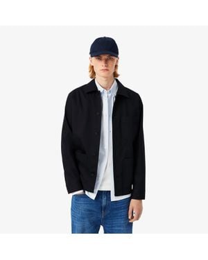 Lacoste Corduroy Overshirt Jacket - Black