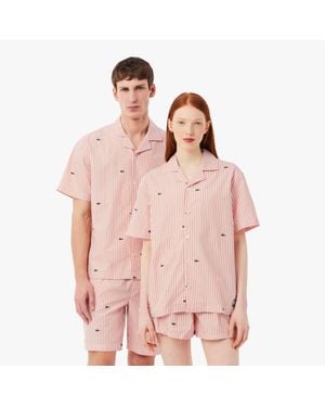 Lacoste Roland-Garros Edition Pajama Top - Pink