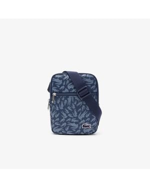 Lacoste Small Lcst Flat Satchel - Blue