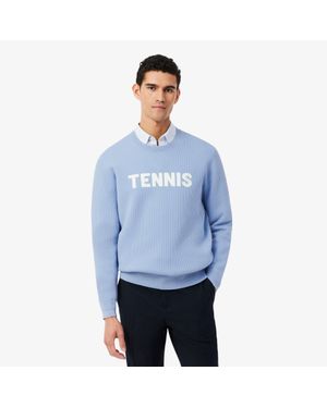 Lacoste Tennis Crew Neck Sweater - Blue