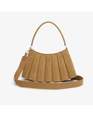 Lacoste Bolsa De Gamuza Lenglen Mediana - Brown