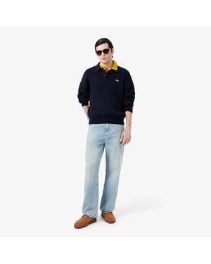 Lacoste Loose Fit Denim Jeans - Blue