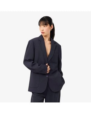 Lacoste Fluid Piqué Blazer - Blue