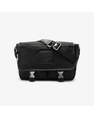 Lacoste Classic Flap Close Satchel - Black
