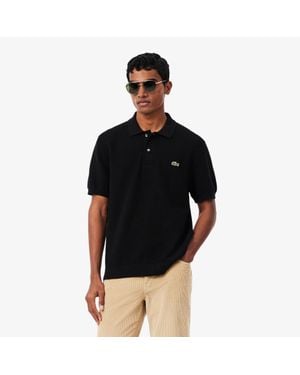 Lacoste Classic Fit Knitted Polo - Black