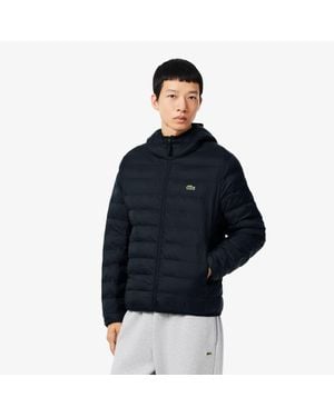 Lacoste Water-Repellent Down Windbreaker - Blue
