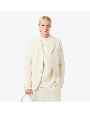 Lacoste Runway Pure New Wool Blazer - White