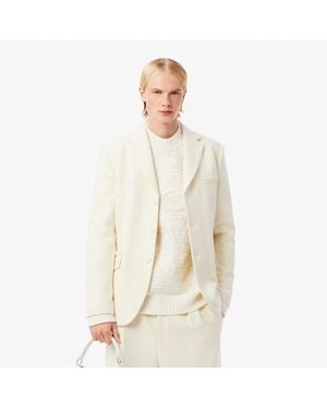 Lacoste Runway Pure New Wool Blazer - White