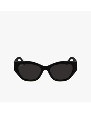 Lacoste Monogram Acetate Rectangle Glasses - Black