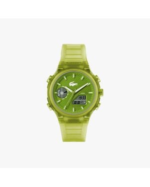 Lacoste Lc33 Analog And Digital Silicone Watch - Green