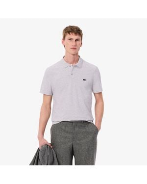 Lacoste Regular Fit Cotton Blend Polo - Purple