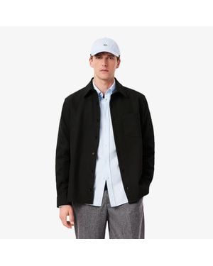 Lacoste Oversized Double Face Overshirt - Black