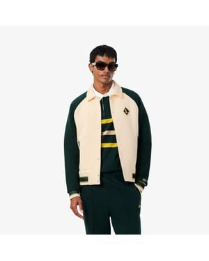 Lacoste French Made Varsity Badge Jacket - Black