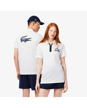 Lacoste Rolex Paris Masters Edition Ballboy Polo - White