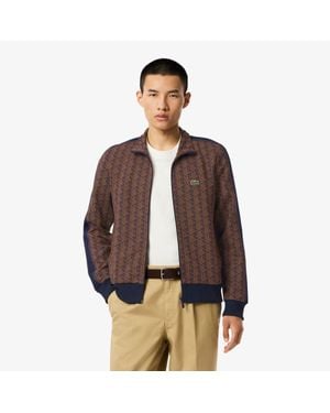 Lacoste Paris Zip-Up Track Jacket - Brown