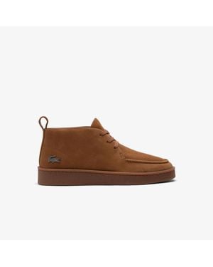 Lacoste Baseshot Chukka Suede Sneakers - Brown