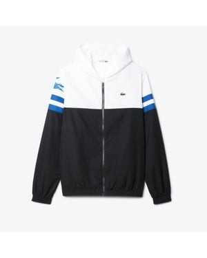 Lacoste Tennis Water-Repellent Hooded Jacket - Black