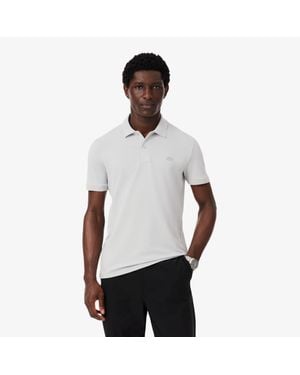Lacoste Slim Fit Branded Piqué Polo - White