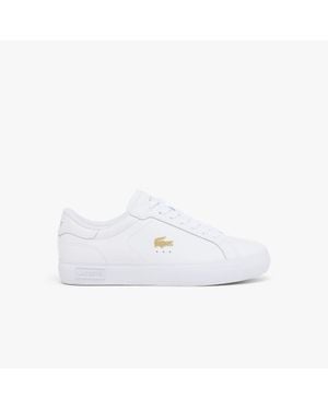 Lacoste Powercourt Leather Sneakers - White