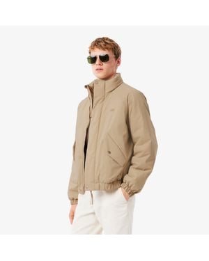 Lacoste Water-Repellent Puffer Jacket - Natural