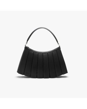 Lacoste Large Lenglen Leather Bag - Black