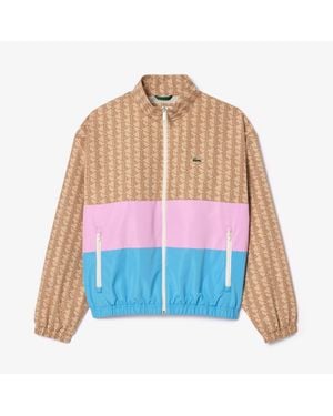Lacoste Monogram Colorblock Track Jacket - Blue