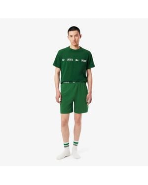 Lacoste Soft Cotton Pajama Shorts - Green
