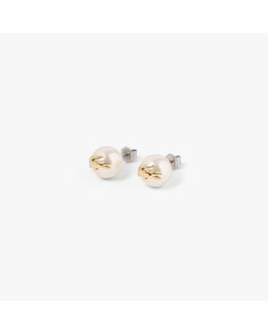 Lacoste Matchpoint Earrings - White