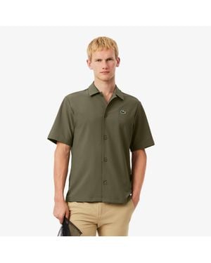 Lacoste Ultra Dry Printed Stretch Golf Shirt - Green