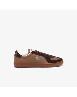 Lacoste Baseshot Pro Leather Sneakers - Brown