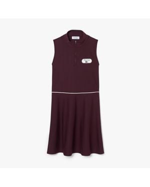 Lacoste Ultra Dry Badge Accent Tennis Heritage Dress - Purple