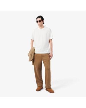Lacoste Relaxed Fit Sweatpants - White