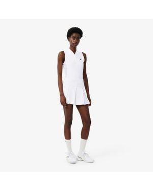 Lacoste Ultra Dry Tennis Skirt With Liner - White